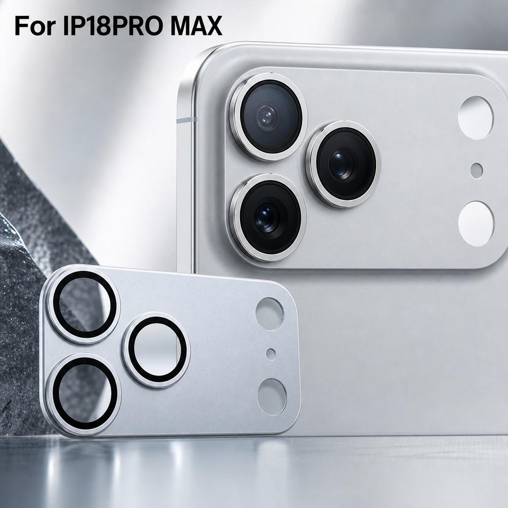 Camera Lens Protector - แผ่นกันรอยเลนส์กล้องทำจากกระจกนิรภัยและโลหะ สำหรับ iPhone 18 Pro Max