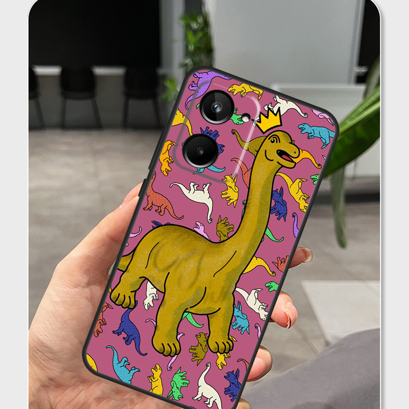 เคสไดโนเสาร์ลายดอกไม้ Dino Kin - Realme C67 บทวิจารณ์และราคา