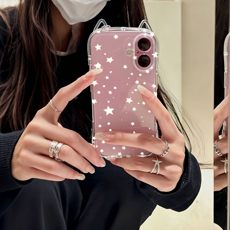 เคสโทรศัพท์ลายดาวสีขาวเต็มจอ ส - Apple Iphone 15 Pro Max บทวิจารณ์และราคา
