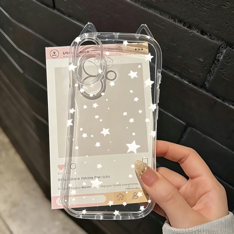 เคสโทรศัพท์ลายดาวสีขาวเต็มจอ ส - Apple Iphone 15 Pro Max บทวิจารณ์และราคา