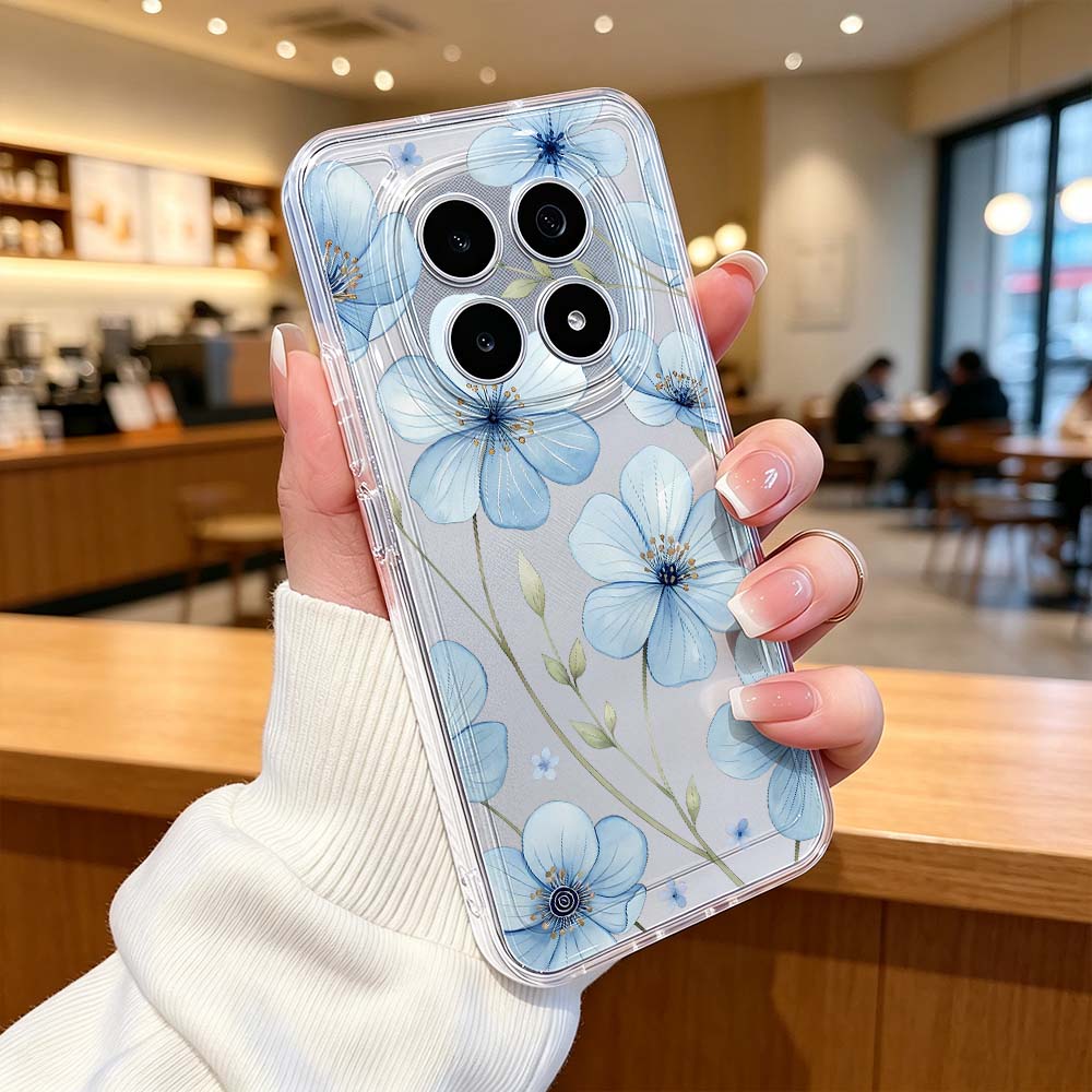 เคสโทรศัพท์ลายดอกไม้สีน้ำเงินส - Xiaomi Poco X6 บทวิจารณ์และราคา